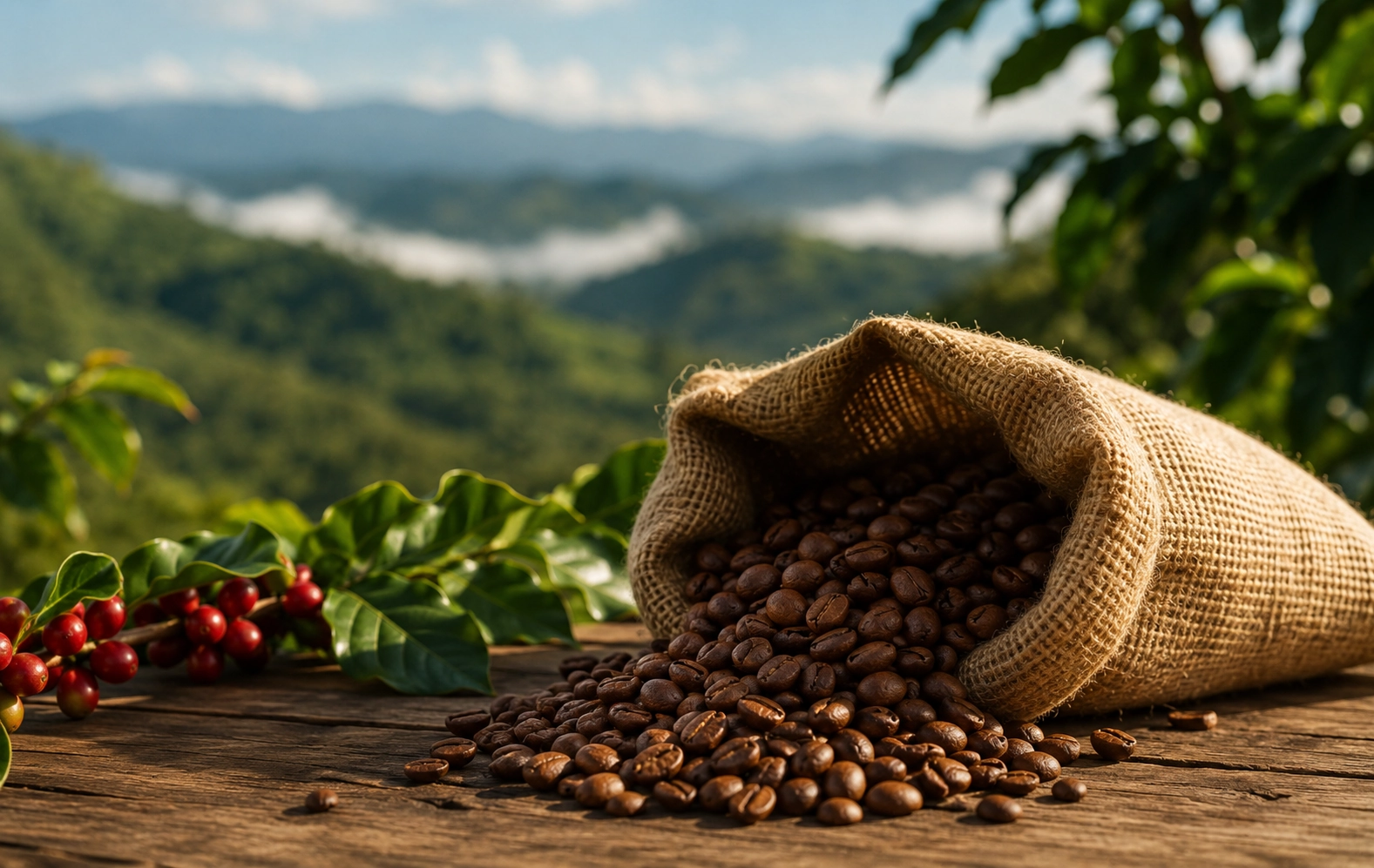 Cosecha de café en América